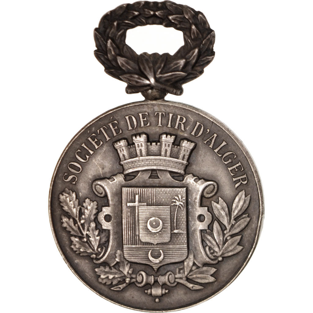 Francia, Medal, Société de tir d'Alger, Sports & leisure, EBC, Plata