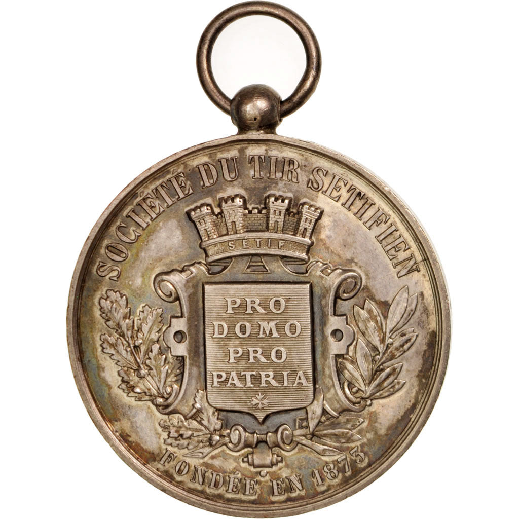 Francja, Medal, Société de tir Sétifien, Sport i wypoczynek, 1873, AU(55-58)