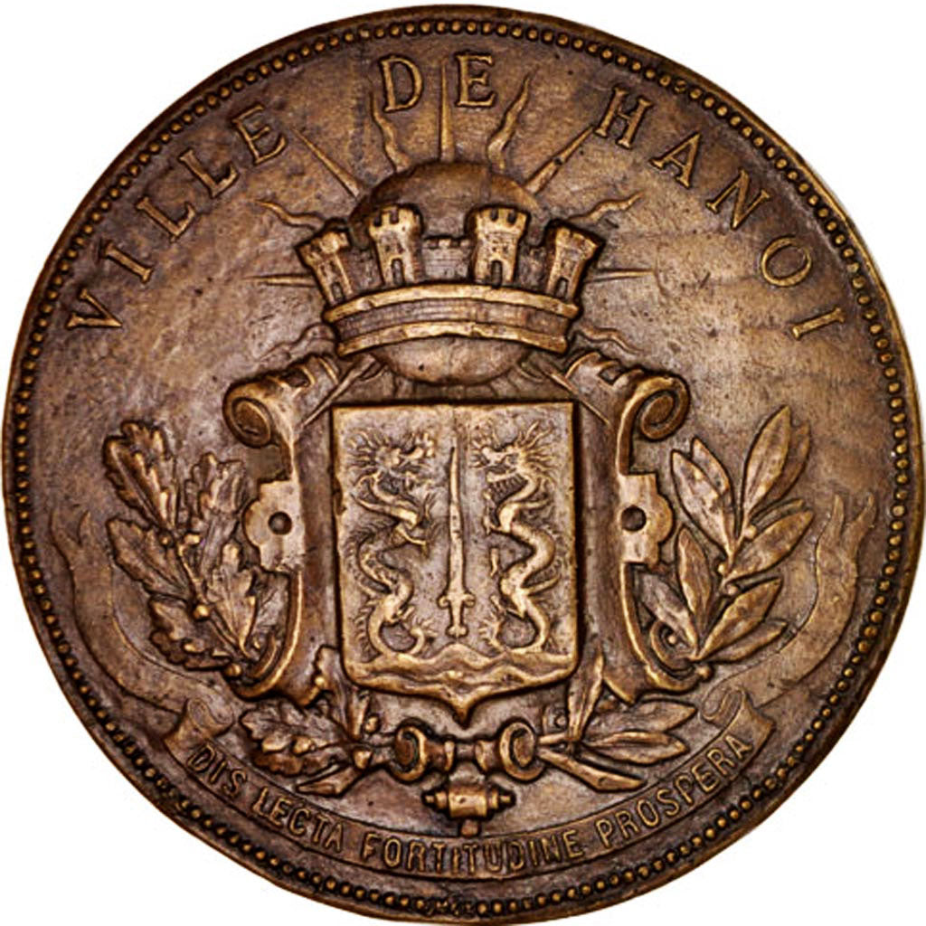France, Ville de Hanoï, French Third Republic, Railway, 1902, Medal