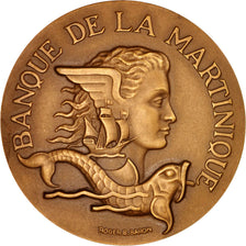 Francia, Medal, Banque de la Martinique, Centenaire, Business & industry, 1953