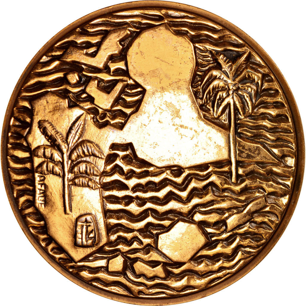 Francia, Medal, Région Guadeloupe, Politics, Society, War, 1988, MBC+, Bronce