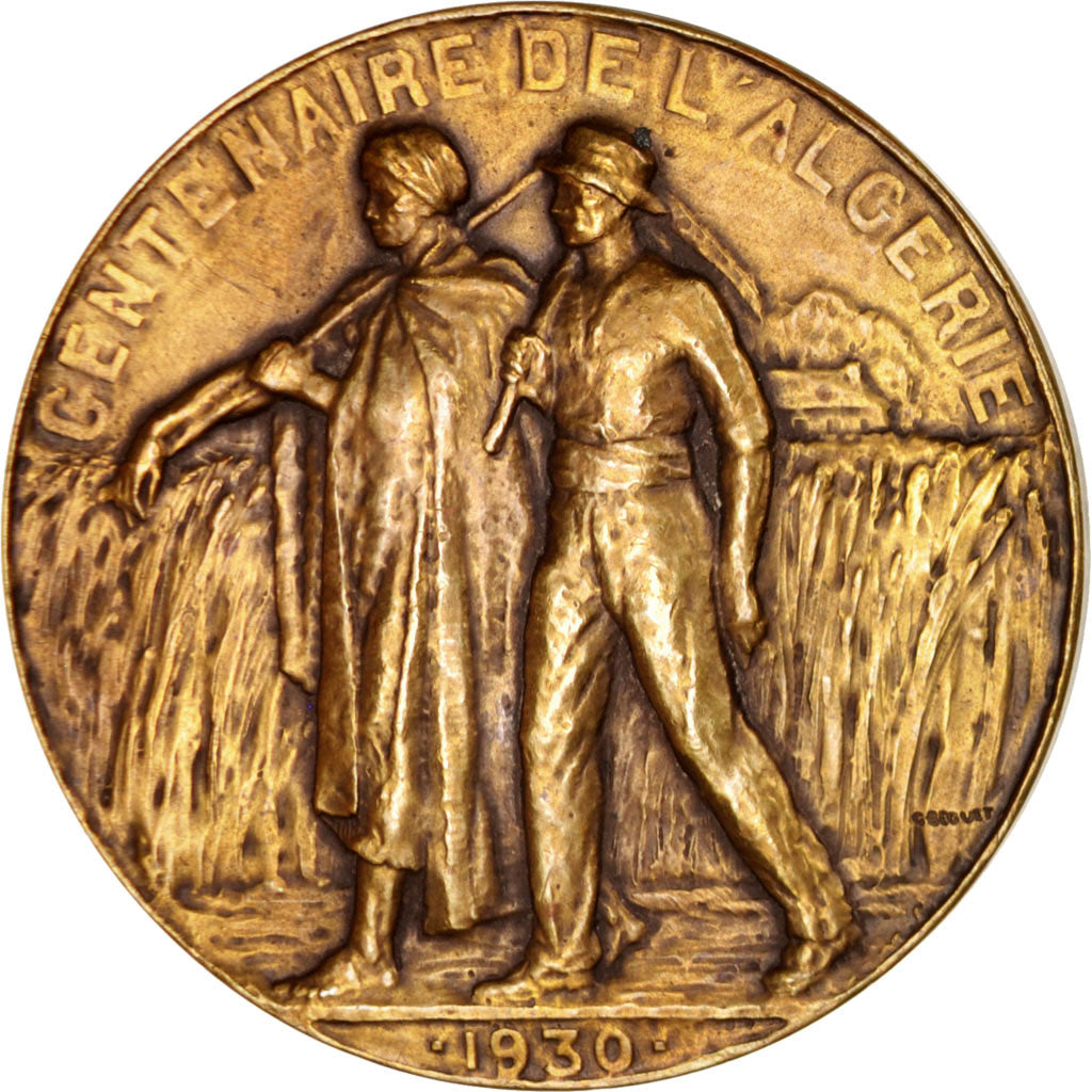 France, Medal, Gouvernement Général de l'Algérie, Centenaire, French Third