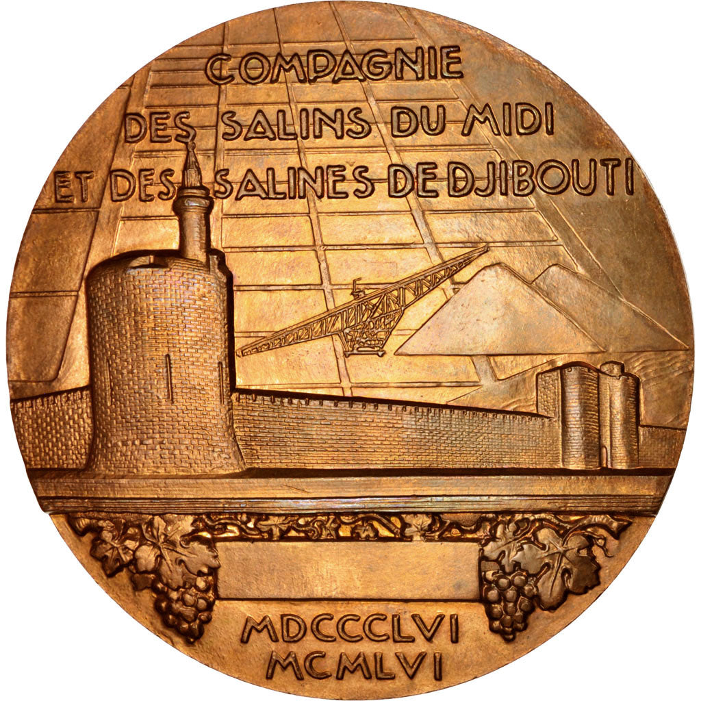 France, Médaille, Saint Louis, Salins du Midi & Salines de Djibouti, 1956