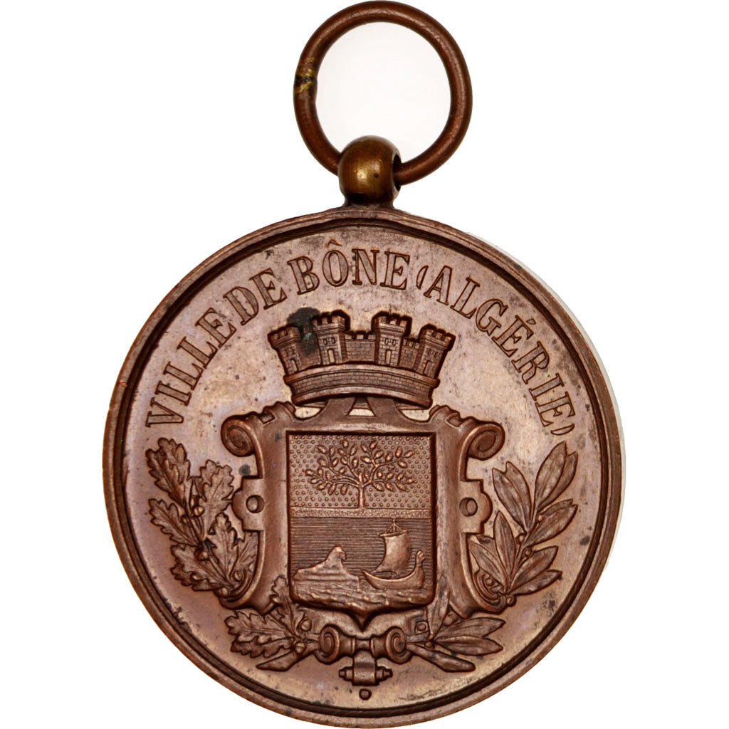 Francia, Medal, Ville de Bône, Algérie, Cercle de Tir, Sports & leisure, 1876