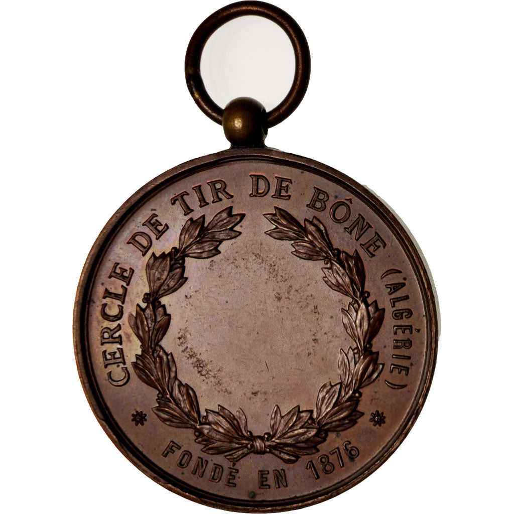Francia, Medal, Ville de Bône, Algérie, Cercle de Tir, Sports & leisure, 1876