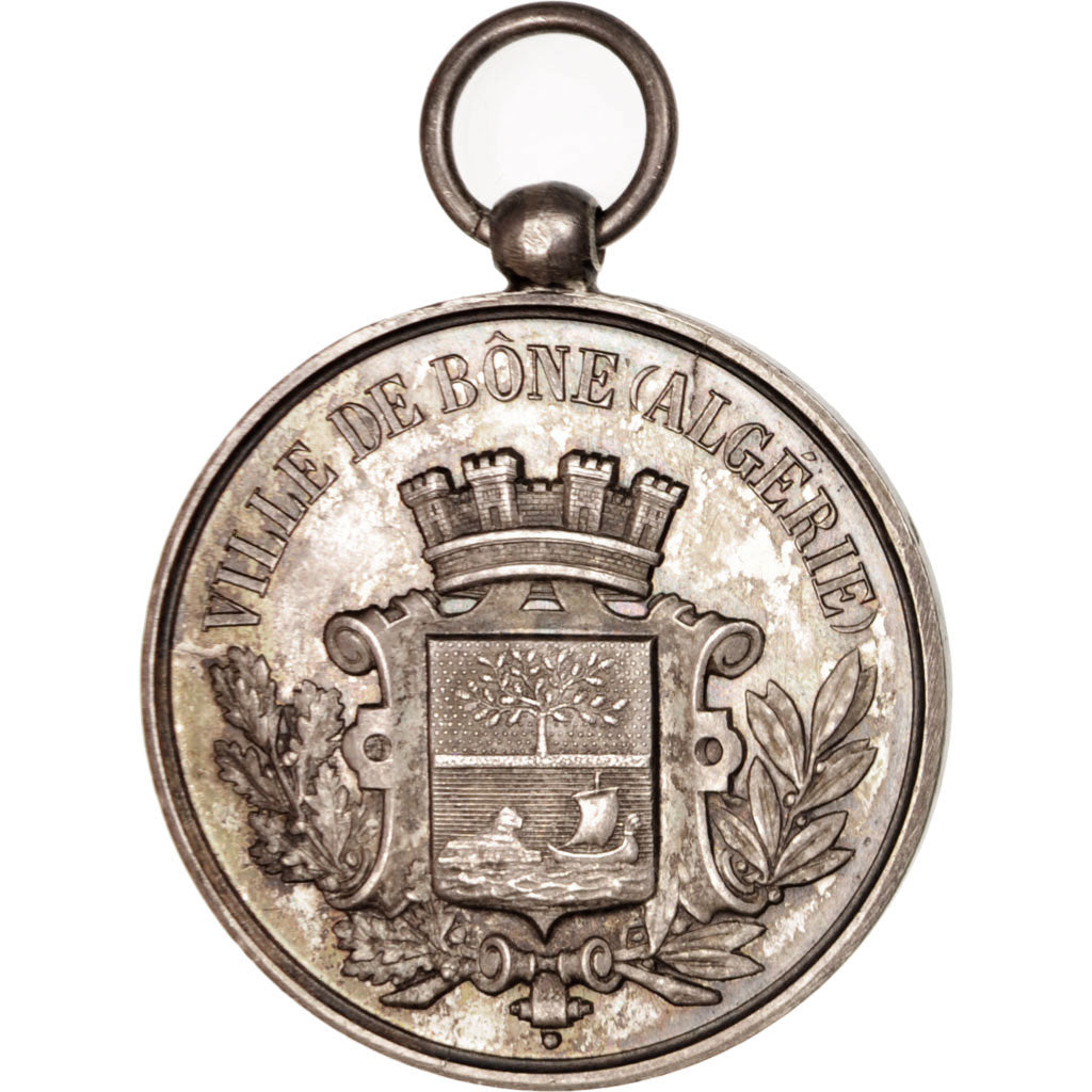 France, Medal, Ville de Bône, Algérie, Cercle de Tir, Sports & leisure, 1876