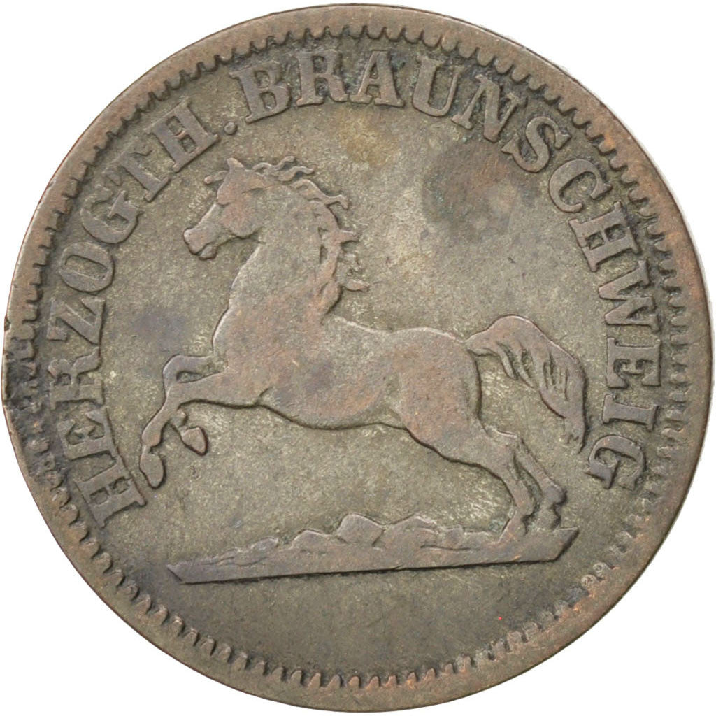Coin, German States, BRUNSWICK-WOLFENBUTTEL, Wilhelm, Groschen, 1/30 Thaler