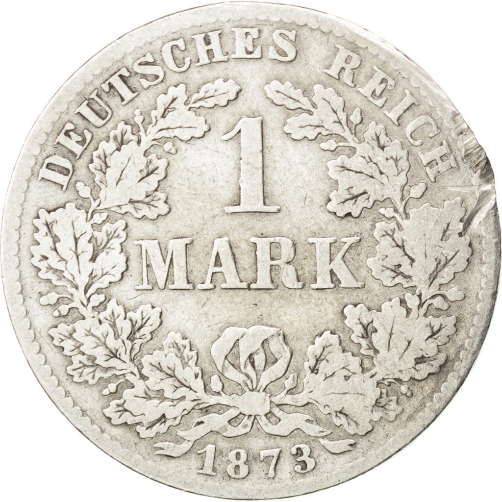 GERMANY - EMPIRE, Mark, 1873, Hannover, KM #7, VF(20-25), Silver, 24, 5.30