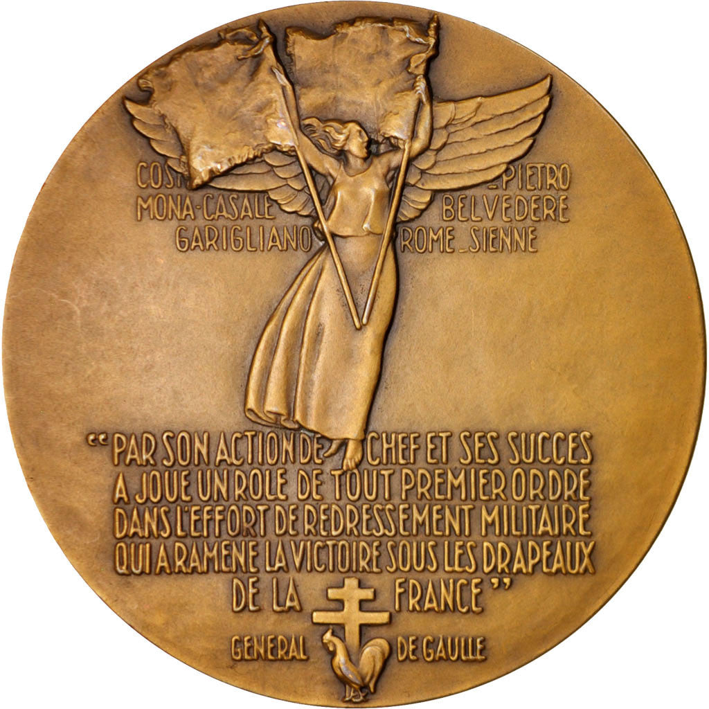 Francia, Medal, Général Alphonse Juin, History, Delannoy, SPL-, Bronzo