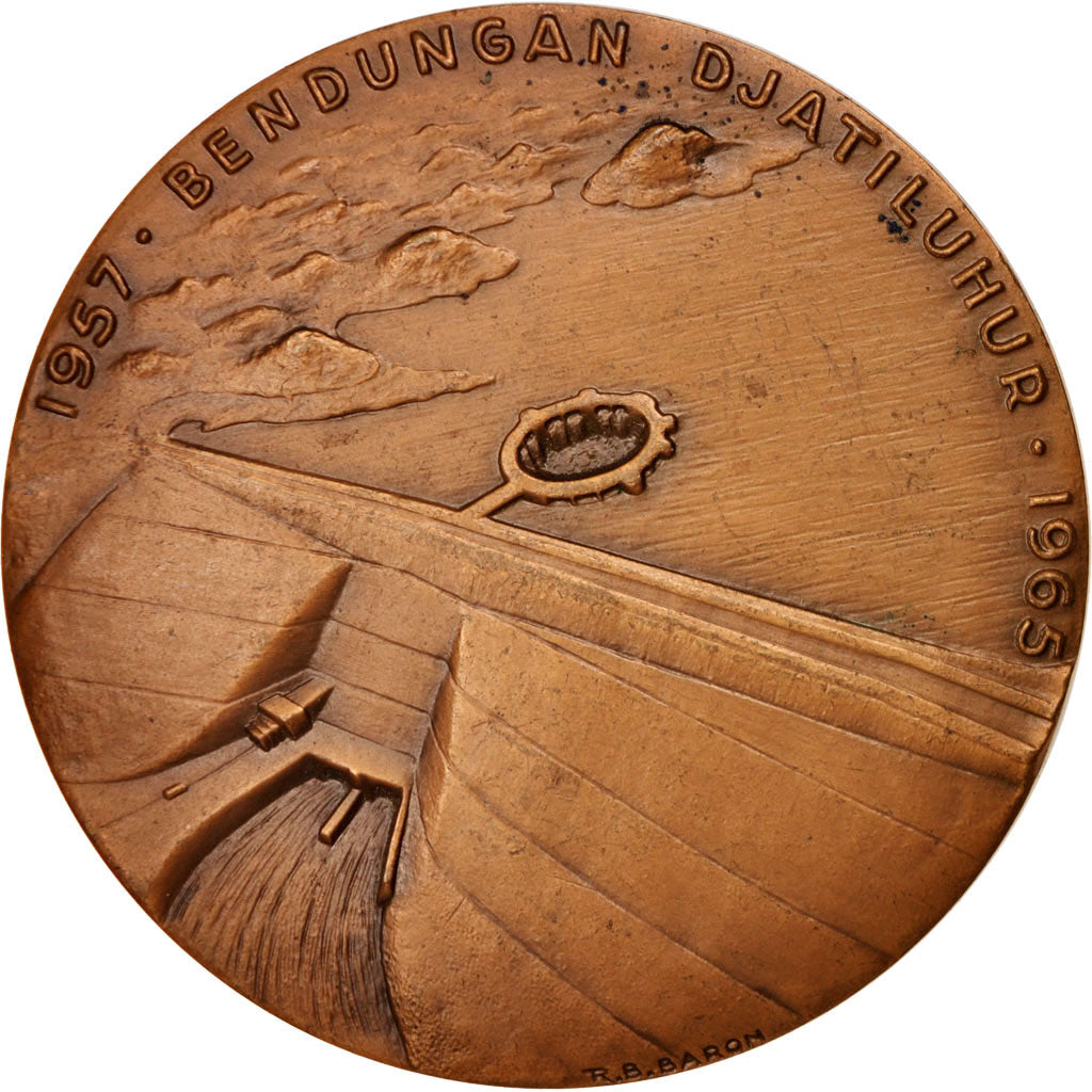 Indonesia, Medal, Barrage de Bendungan Djatiluhur, Business & industry, 1965