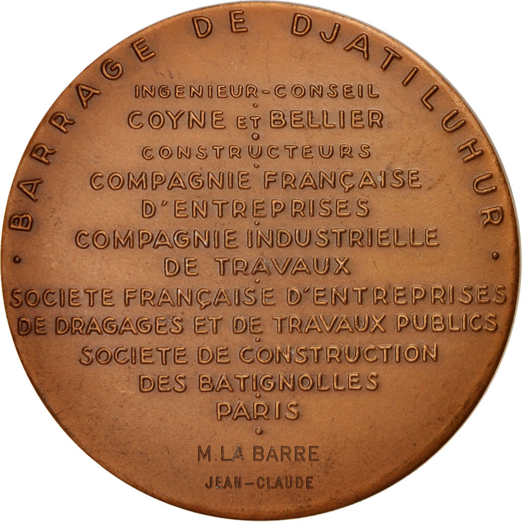 Indonesia, Medal, Barrage de Bendungan Djatiluhur, Business & industry, 1965