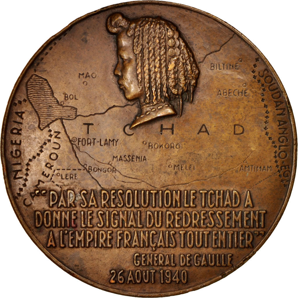 Chad, Medal, Félix Eboué, Gouverneur Général de l'Afrique Équatoriale