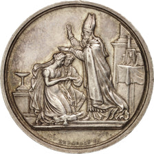 France, Wedding medal, Religions & beliefs, 1863, Depaulis, Medal, AU(55-58)