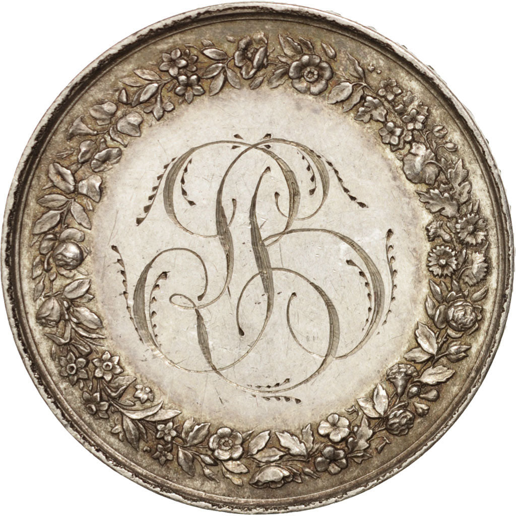France, Wedding medal, Religions & beliefs, 1863, Depaulis, Medal, AU(55-58)