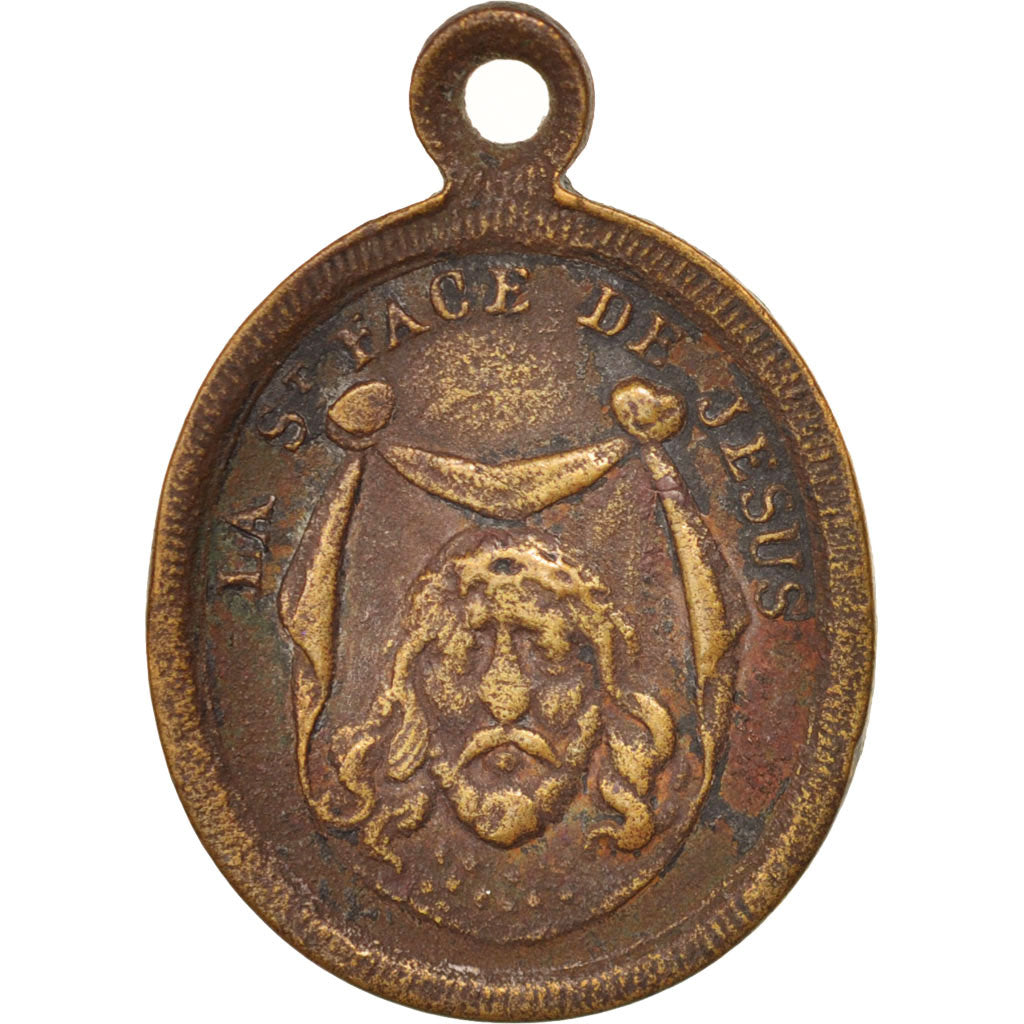 Frankreich, Notre Dame de Liesse, Religions & beliefs, XIX Century, Medal, EF...