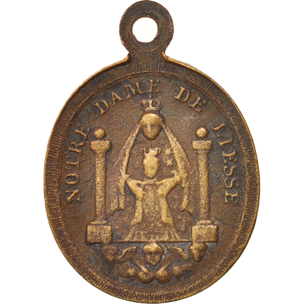 Frankreich, Notre Dame de Liesse, Religions & beliefs, XIX Century, Medal, EF...