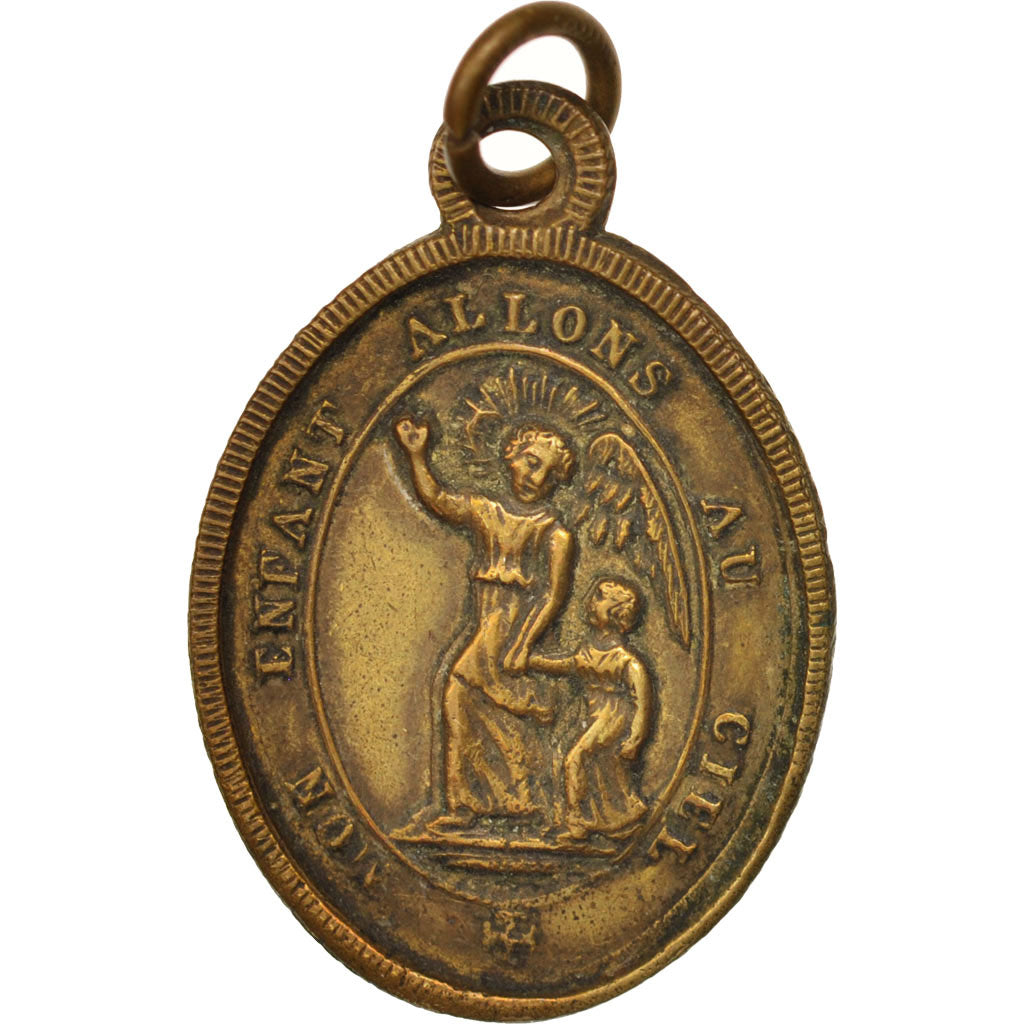 Francia, Medal, The Virgin, Religions & beliefs, 19TH CENTURY, BB+, Bronzo