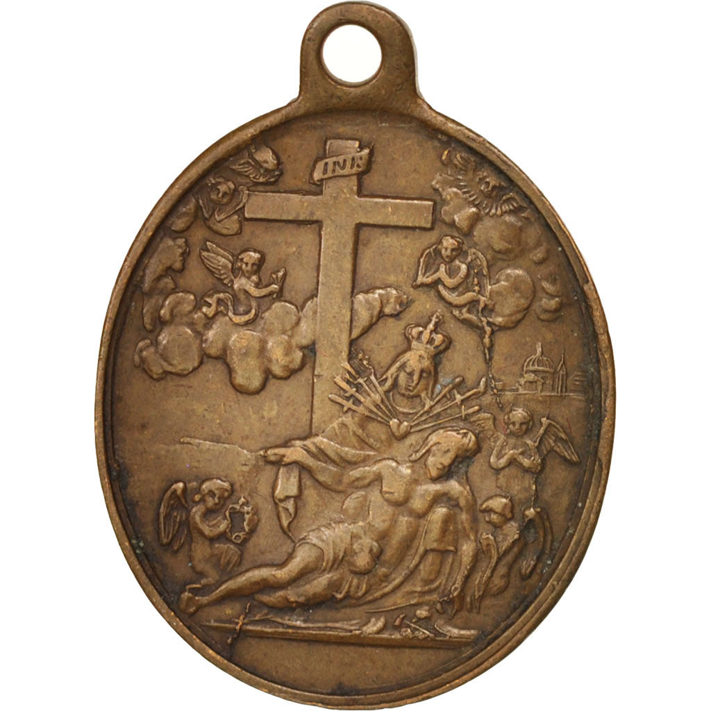 France, The Virgin and Jesus, Religions & beliefs, XIX Century, Medal