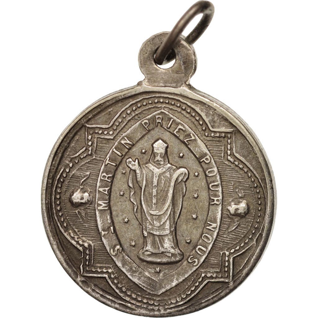 France, Saint Martin, Religions & beliefs, XIX Century, Medal, AU(55-58), Silver