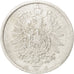 Monnaie, GERMANY - EMPIRE, Wilhelm I, Mark, 1881, Hambourg, TTB, Argent, KM:7