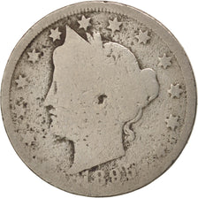 United States, Liberty Nickel, 5 Cents, 1895, U.S. Mint, Philadelphia