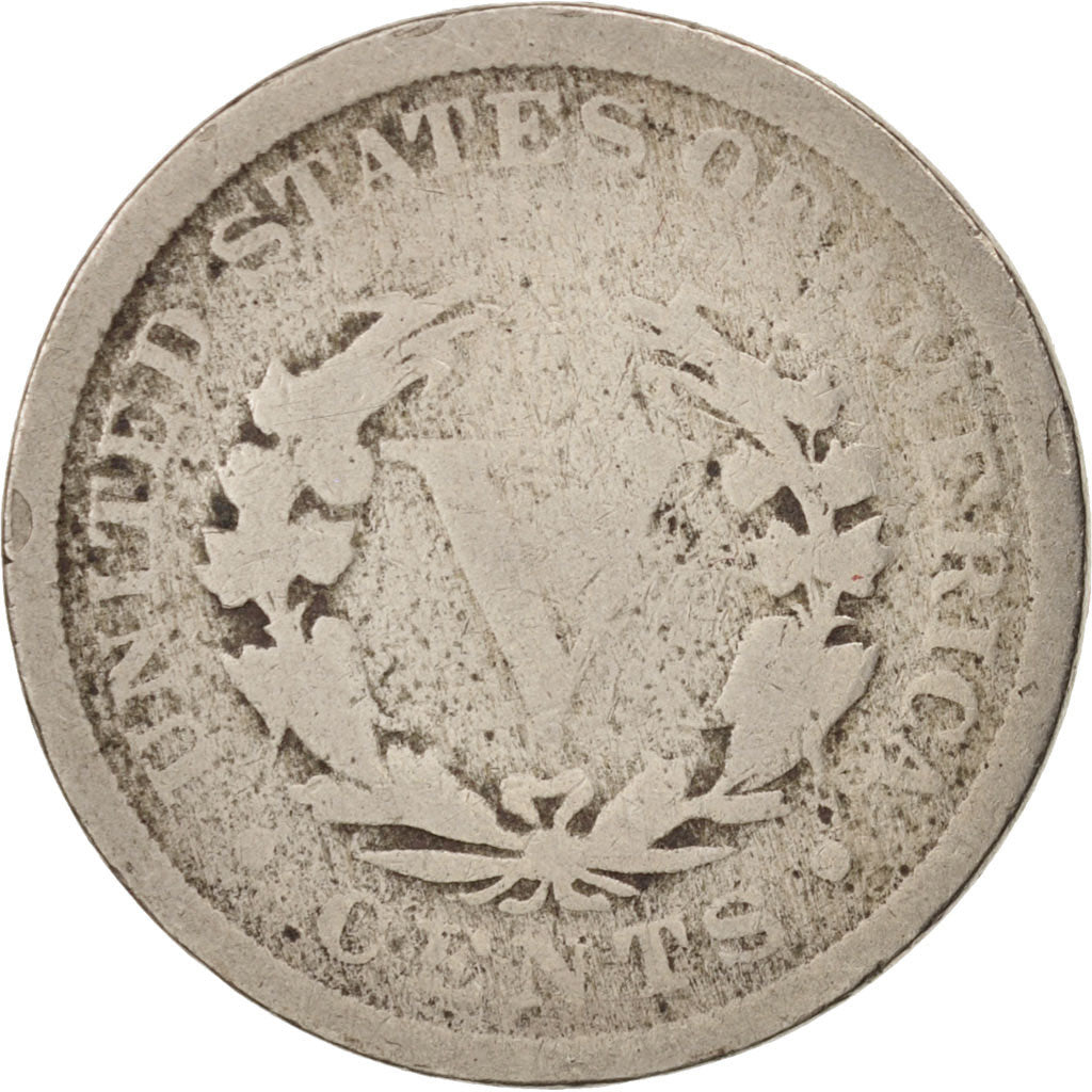 United States, Liberty Nickel, 5 Cents, 1895, U.S. Mint, Philadelphia