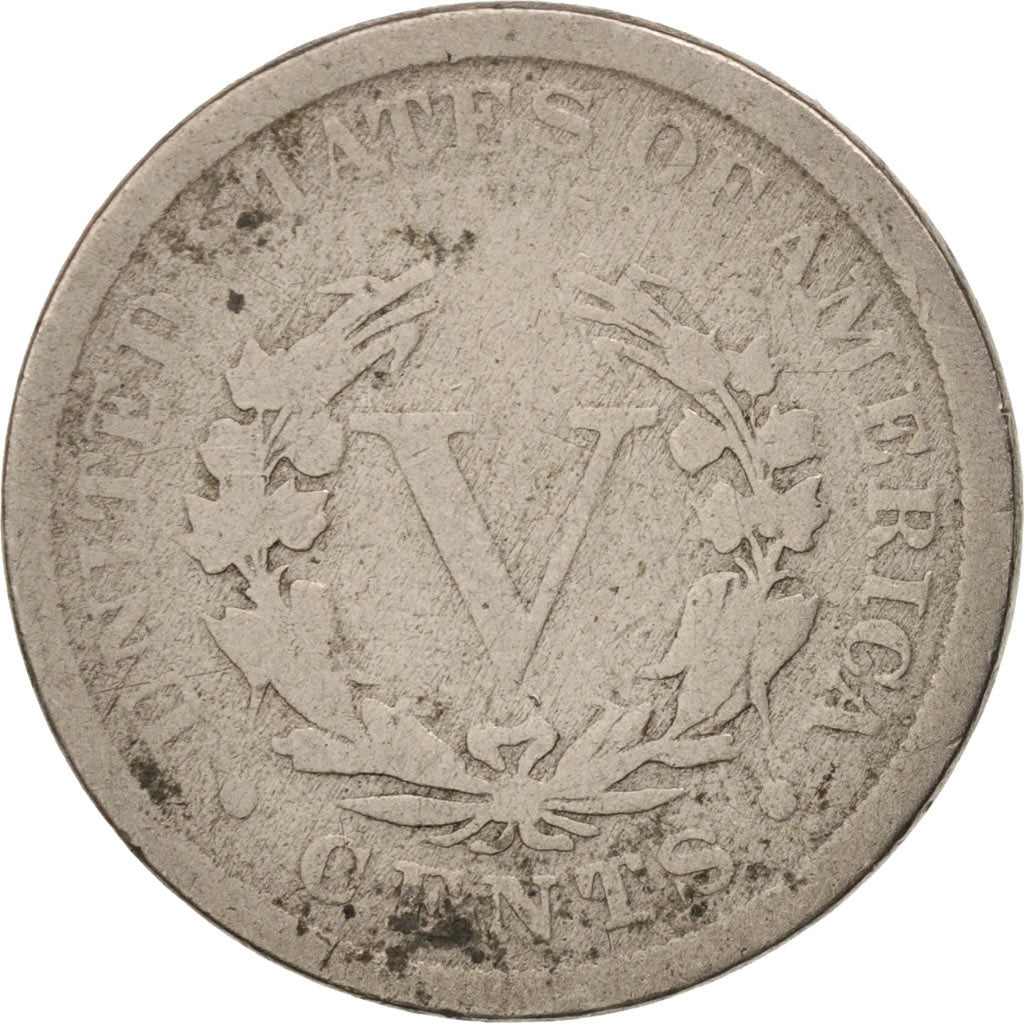 Coin, United States, Liberty Nickel, 5 Cents, 1894, U.S. Mint, Philadelphia