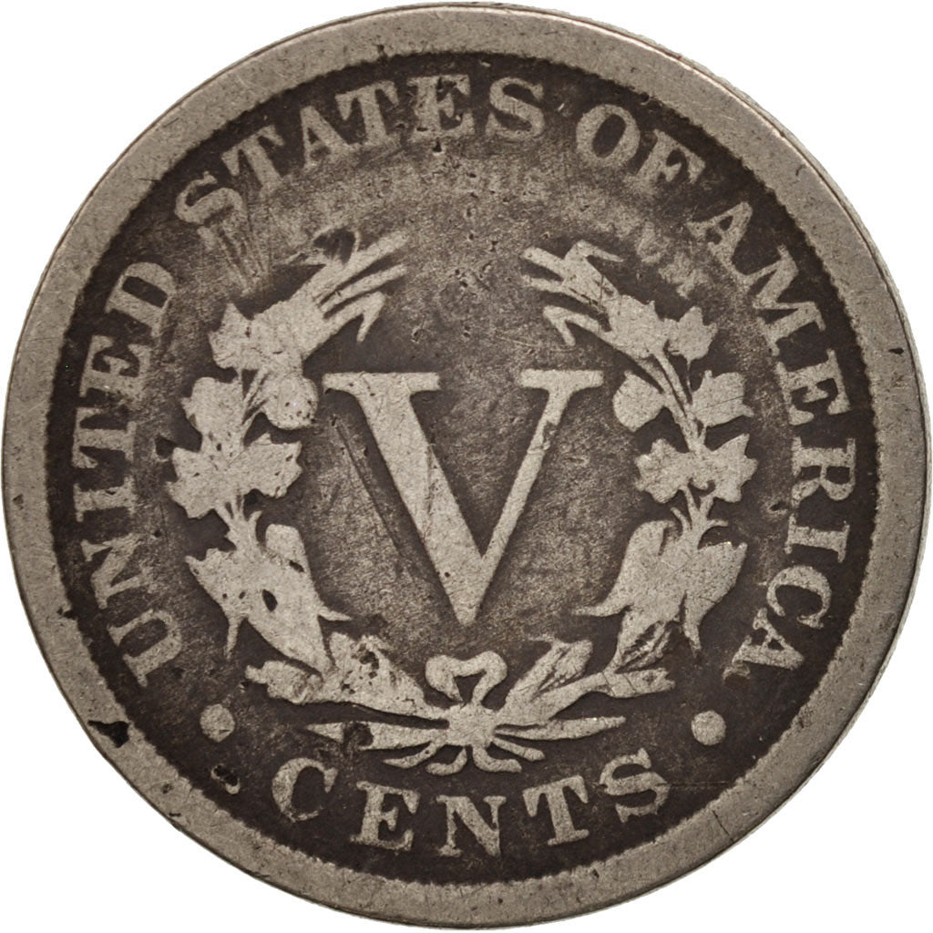 Stati Uniti, Liberty Nickel, 5 Cents, 1893, U.S. Mint, Philadelphia, MB, Rame...
