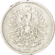 GERMANY - EMPIRE, Mark, 1883, Berlin, KM #7, EF(40-45), Silver, 24, 5.39