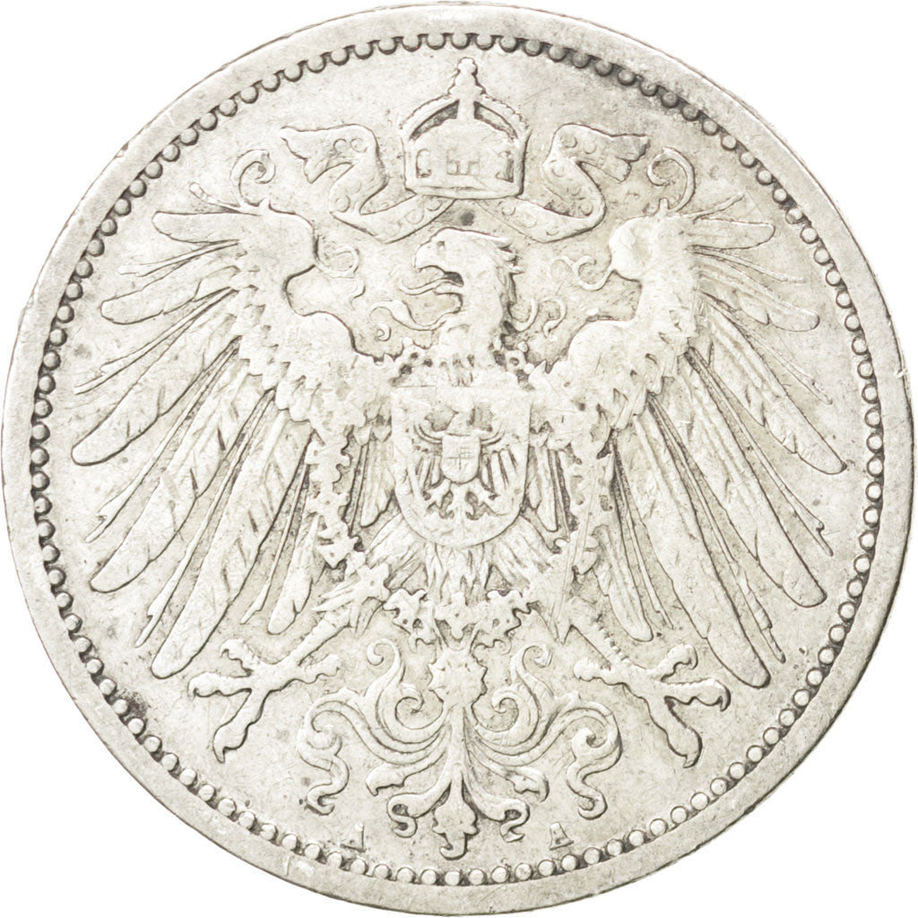 Coin, GERMANY - EMPIRE, Wilhelm II, Mark, 1892, Berlin, EF(40-45), Silver, KM:14