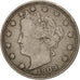 États-Unis, Liberty Nickel, 5 Cents, 1909, U.S. Mint, Philadelphia, TB+, Cop...