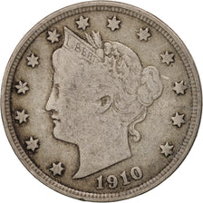 Munten, Verenigde Staten, Liberty Nickel, 5 Cents, 1910, U.S. Mint