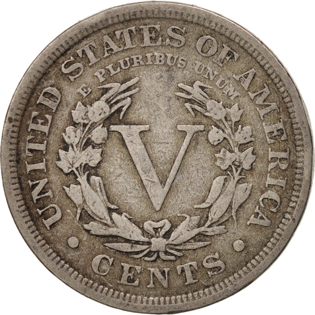 Munten, Verenigde Staten, Liberty Nickel, 5 Cents, 1910, U.S. Mint