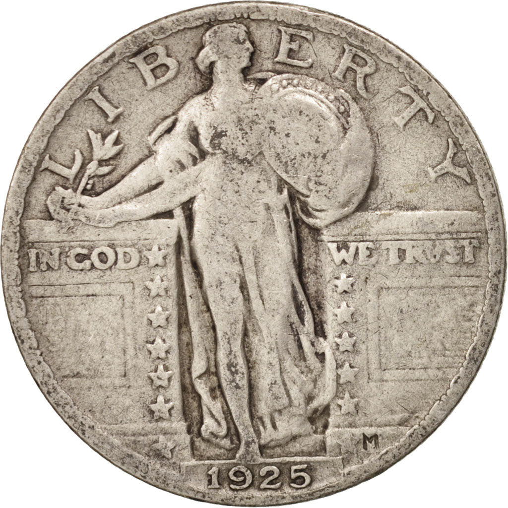 United States, Standing Liberty Quarter, Quarter, 1925, U.S. Mint, Philadelphia