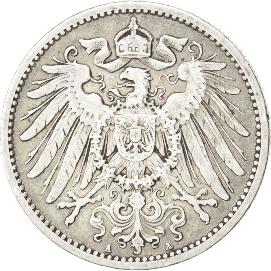 Coin, GERMANY - EMPIRE, Wilhelm II, Mark, 1901, Berlin, EF(40-45), Silver, KM:14