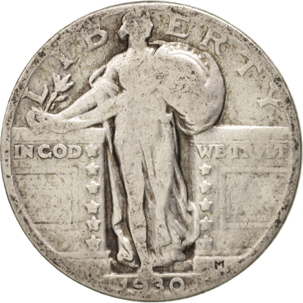 Stati Uniti, Standing Liberty Quarter, Quarter, 1930, U.S. Mint, Philadelphia...