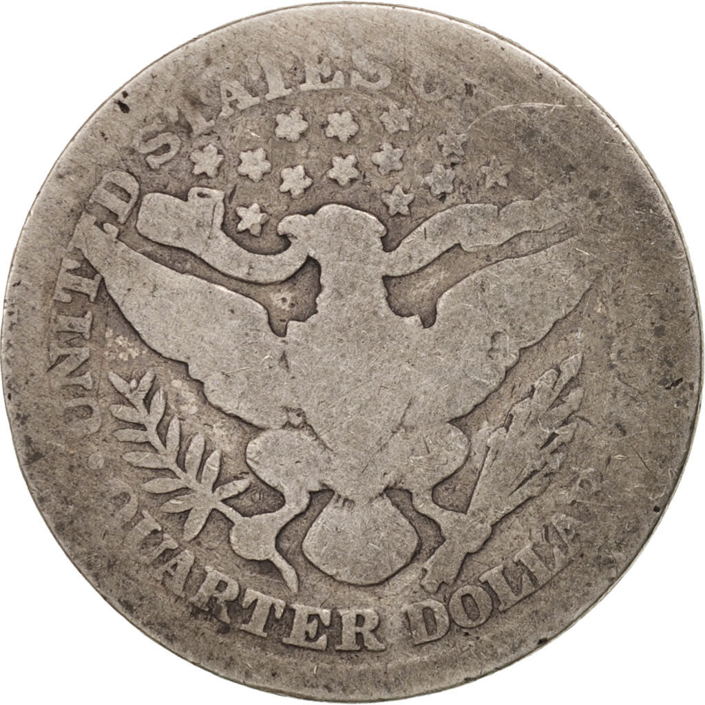 Coin, United States, Barber Quarter, Quarter, 1899, U.S. Mint, Philadelphia