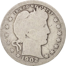 United States, Barber Quarter, Quarter, 1902, U.S. Mint, Philadelphia