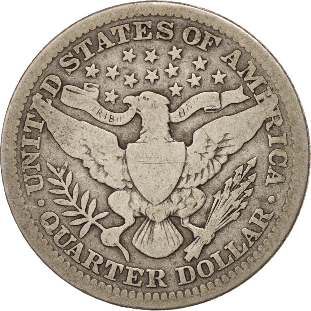 Monnaie, États-Unis, Barber Quarter, Quarter, 1906, U.S. Mint, Philadelphie