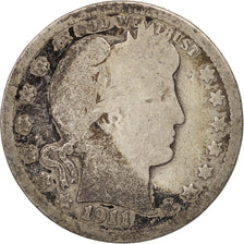 Coin, United States, Barber Quarter, Quarter, 1911, U.S. Mint, Philadelphia