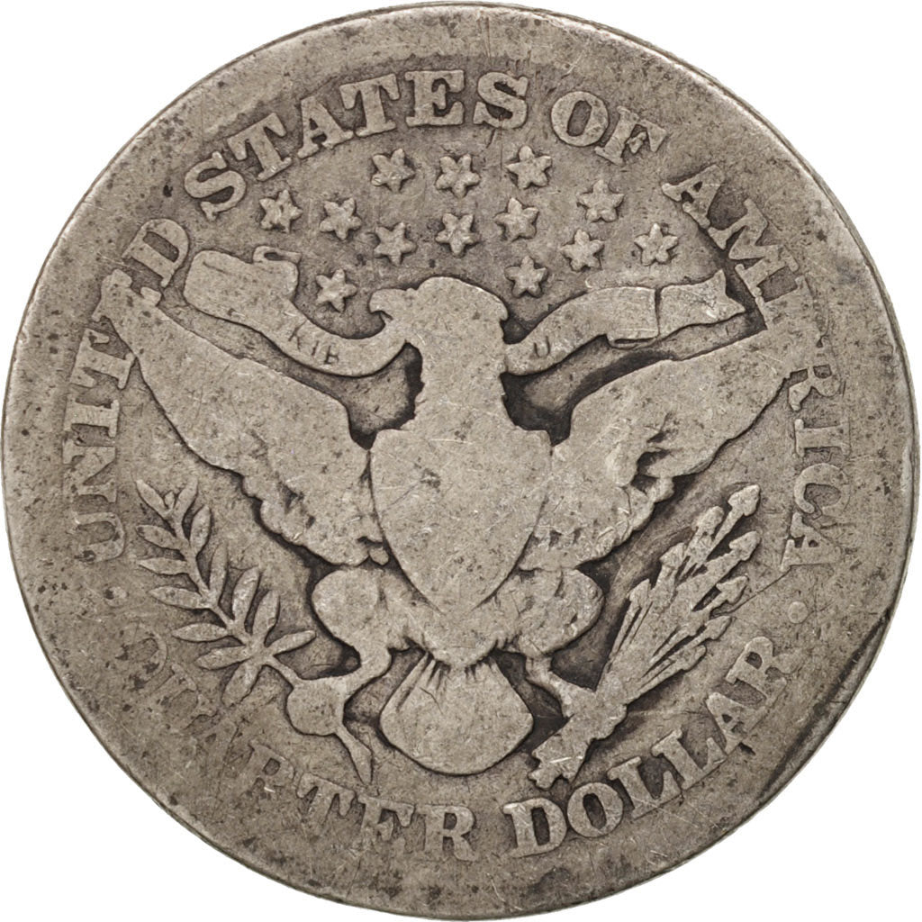 Moneta, Stati Uniti, Barber Quarter, Quarter, 1914, U.S. Mint, Philadelphia, B+
