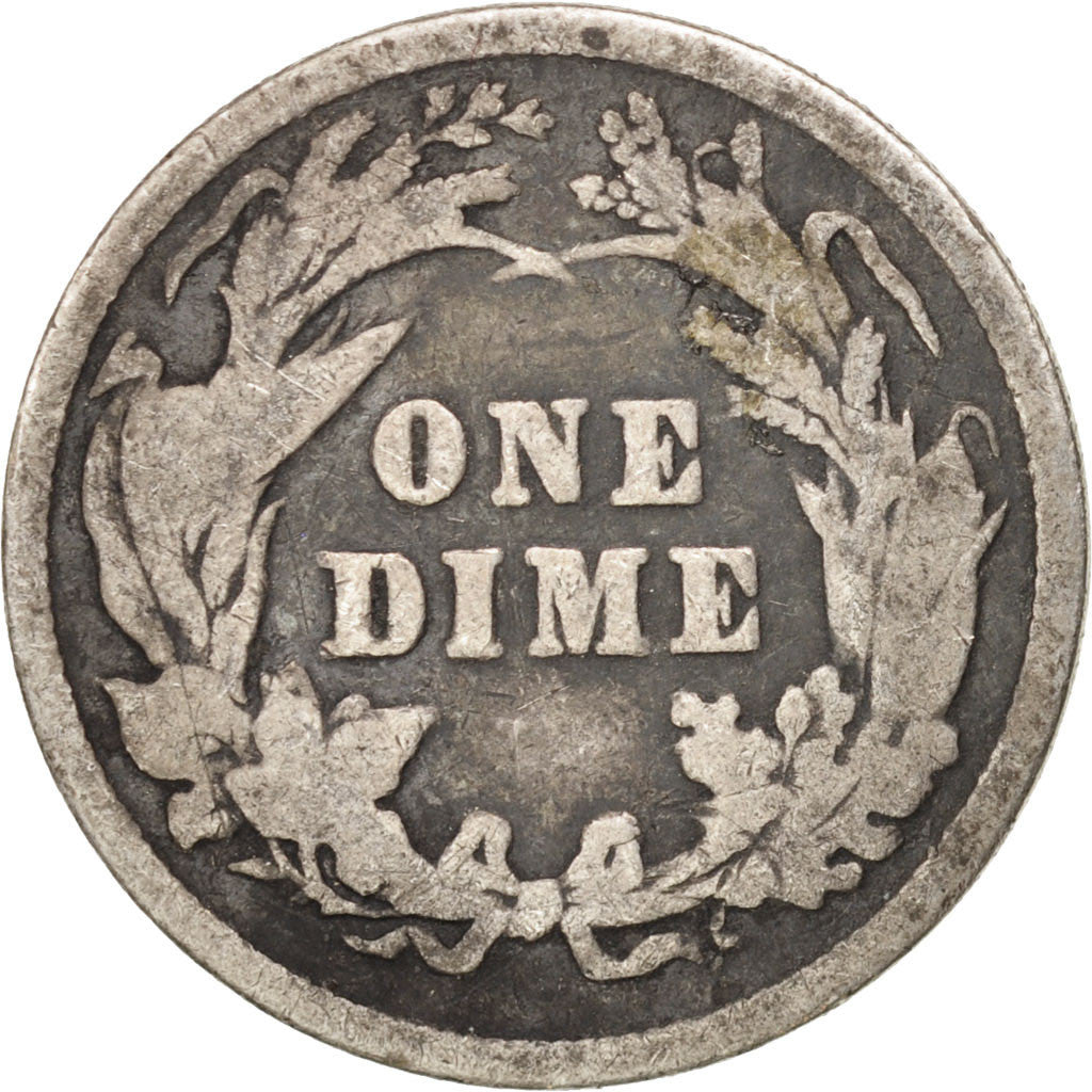 Stati Uniti, Barber Dime, Dime, 1893, U.S. Mint, Philadelphia, MB, Argento, K...