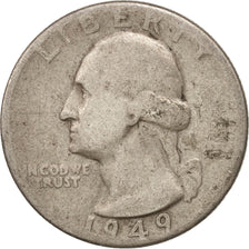 United States, Washington Quarter, Quarter, 1949, U.S. Mint, Philadelphia