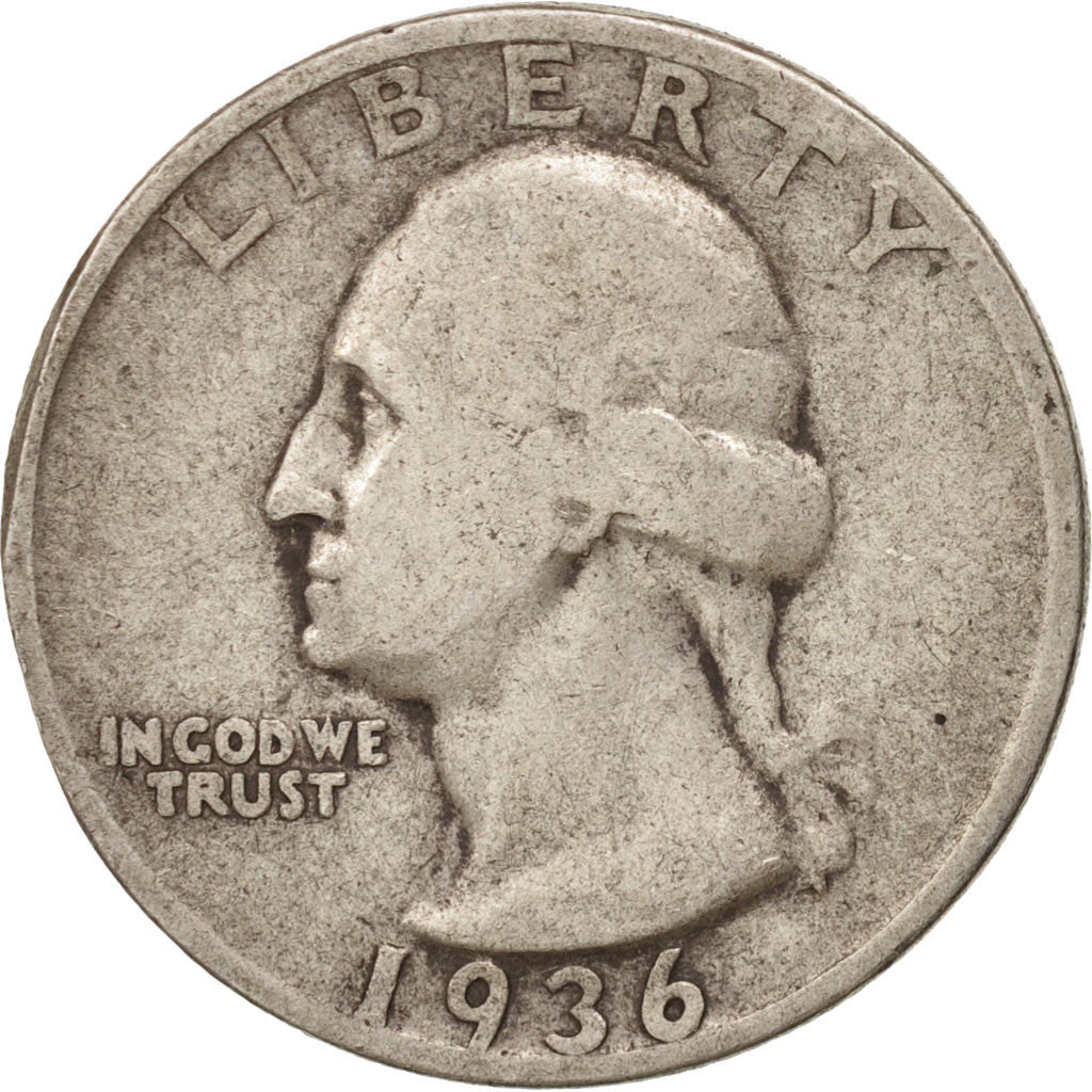 Stati Uniti, Washington Quarter, Quarter, 1936, U.S. Mint, Philadelphia, MB,...