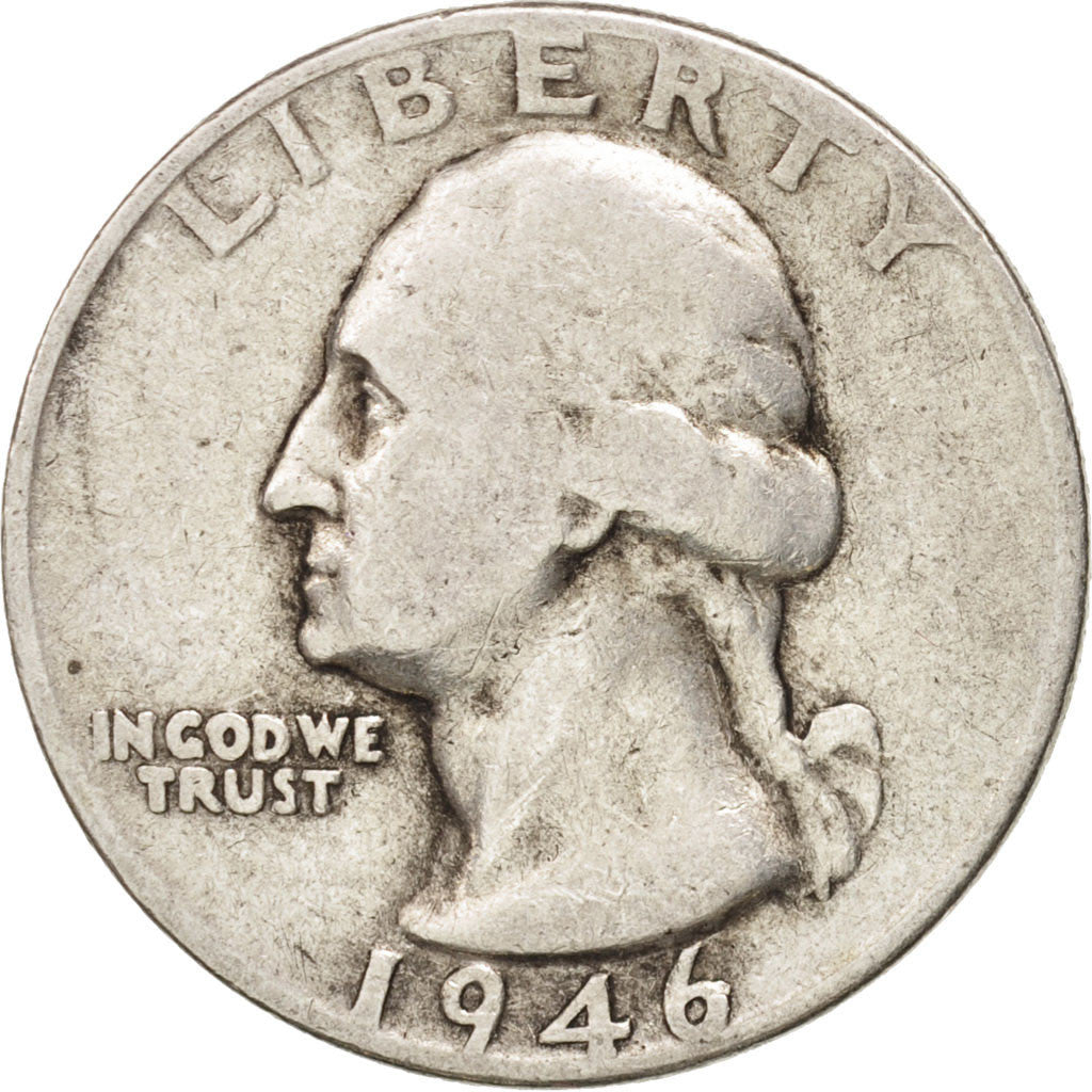 United States, Washington Quarter, Quarter, 1946, U.S. Mint, Philadelphia