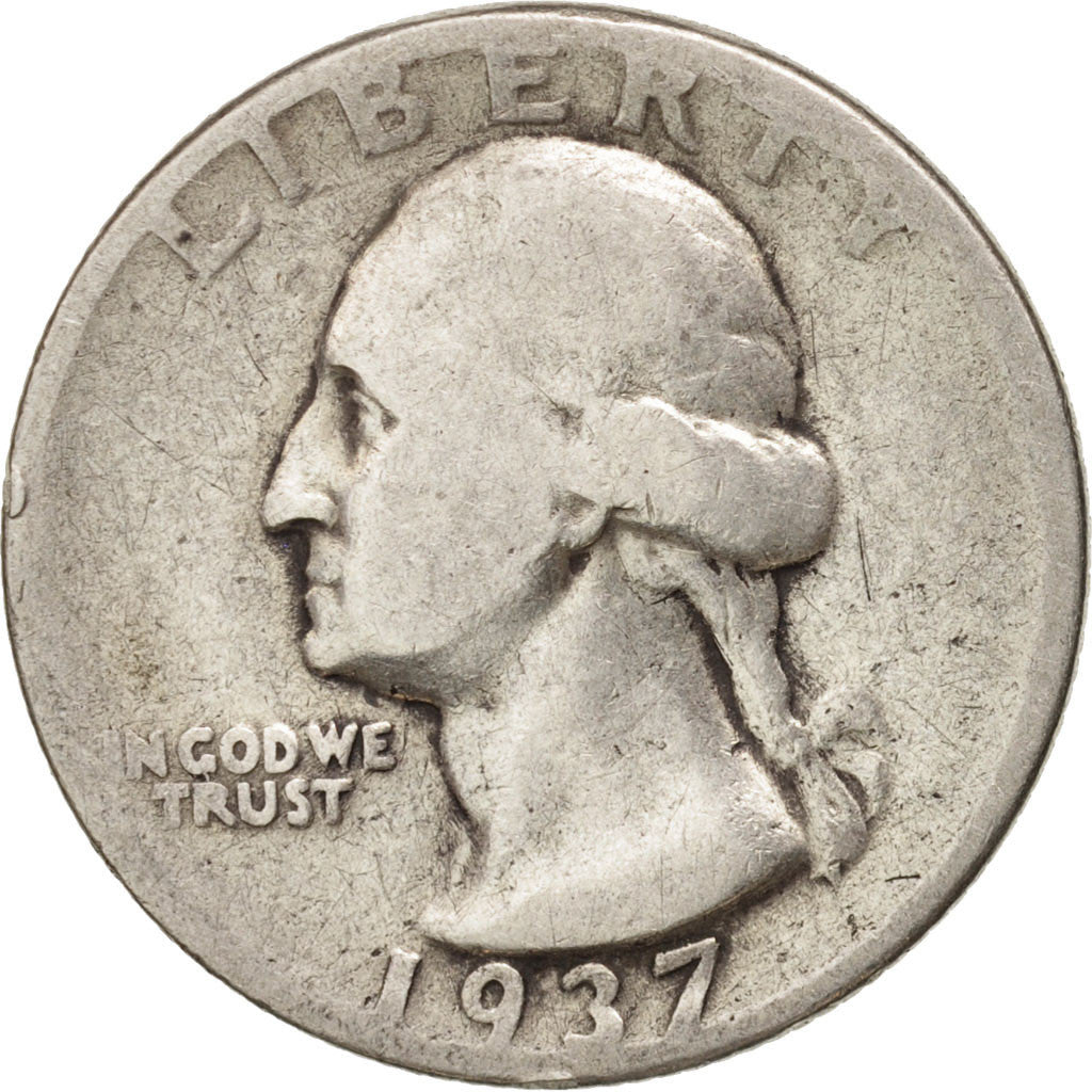 United States, Washington Quarter, Quarter, 1937, U.S. Mint, Philadelphia