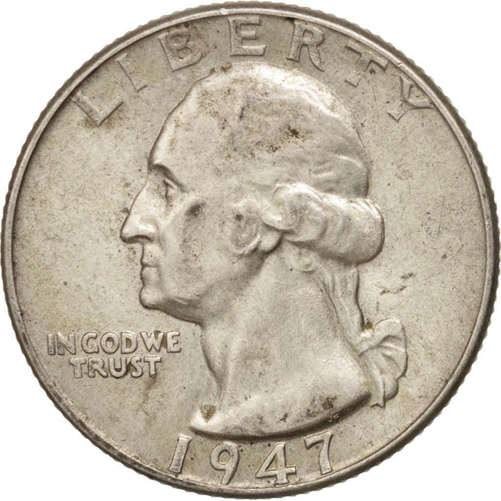 United States, Washington Quarter, Quarter, 1947, U.S. Mint, Philadelphia