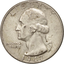 United States, Washington Quarter, Quarter, 1947, U.S. Mint, Philadelphia