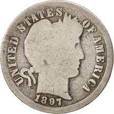 United States, Barber Dime, Dime, 1897, U.S. Mint, Philadelphia, F(12-15)