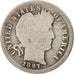 United States, Barber Dime, Dime, 1897, U.S. Mint, Philadelphia, F(12-15)